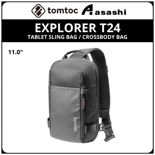 Tomtoc T24S1D1 (Black) EXPLORER T24 11inch Tablet Sling Bag