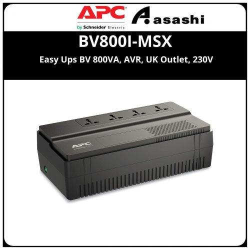 APC BV800I-MSX EASY UPS BV 800VA, AVR, UK Outlet, 230V