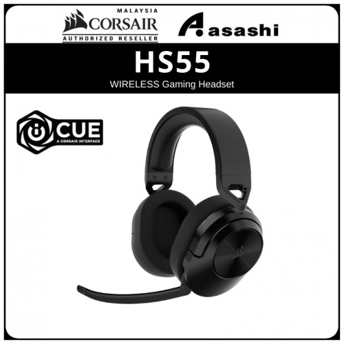 Corsair HS55 Wireless Gaming Headset - Carbon (BT+USB Wireless Adapter) CA-9011280-AP