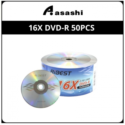 Ribest 16x DVD-R 50pcs Bulk Pack