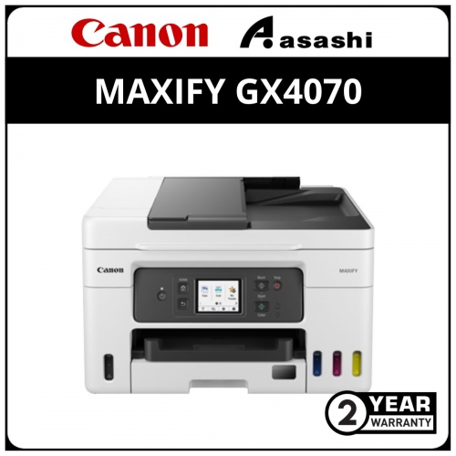 Canon Maxify GX4070 A4 Printer (Print,Scan,Copy,Fax,Duplex Print,Wifi Direct) (2 Yrs On-site Warranty / 50,000 pages whichever comes first)