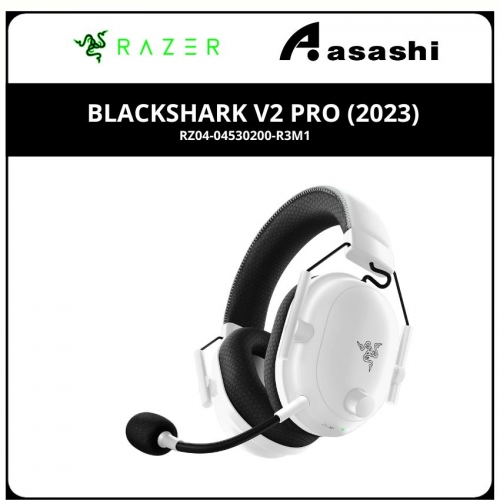 Razer BlackShark V2 Pro (2023) - White (HS Wireless/BT, HyperClear Super Wideband Mic, THX Spatial Audio, Up to 70hrs Batt Life)
