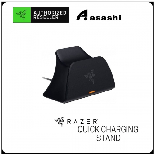 Razer Quick Charging Stand for PS5 - Black (Quick Charge, Curved Cradel Design, Match PS5 DualSense, USB Powered)