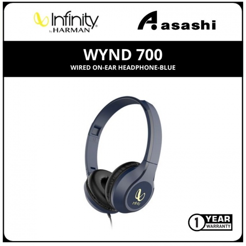 Infinity Wynd 700 Wired On-Ear Headphone-Blue