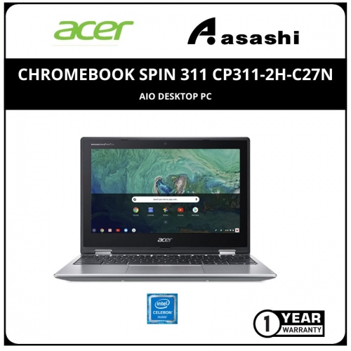 Acer Chromebook Spin 311 CP311-2H-C27N-(Intel Cel-N4120/4GB DDR3L/32GB eMMC/11.6