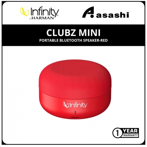 Infinity Clubz Mini Portable Bluetooth Speaker-Red