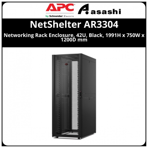 APC NetShelter SX, Networking Rack Enclosure, 42U, Black, 1991H x 750W x 1200D mm (AR3340)