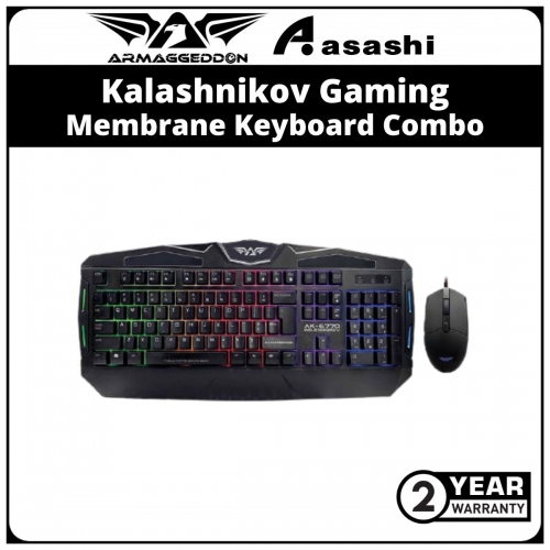 Armaggeddon AK-6770 Kalashnikov Gaming Membrane Keyboard Combo
