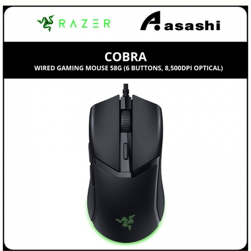 Razer Cobra - Wired Gaming Mouse 58g (6 buttons, 8,500dpi Optical) RZ01-04650100-R3M1