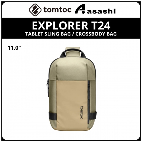 Tomtoc T24S1K1 (Khaki) EXPLORER T24 11inch Tablet Sling Bag