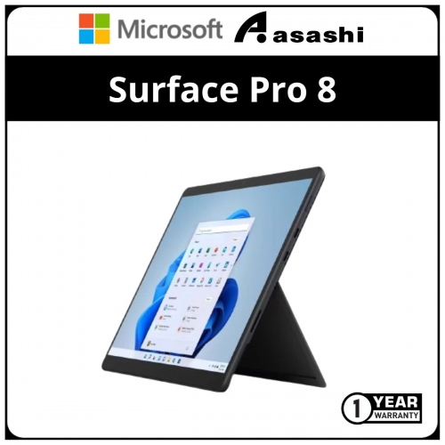 MS Surface Pro 8 Commercial-8PR-00028-(Intel i5-1135G7/8GB RAM/256GB SSD/13