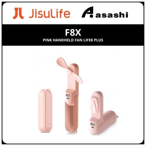 JisuLife F8X Pink HandHeld Fan Life8 Plus