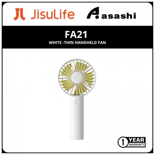 JisuLife FA21 White Super-Thin Handheld Fan
