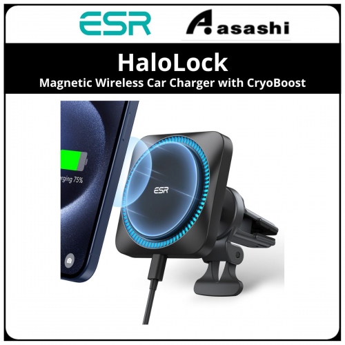 ESR 2C540 HaloLock Magnetic Wireless Car Charger with CryoBoost