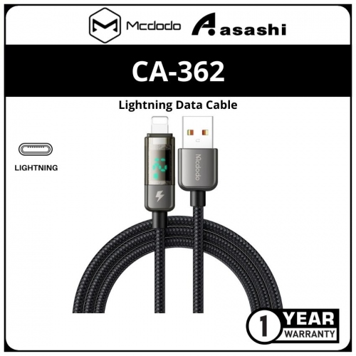 Mcdodo CA-3620 Digital Pro Auto Power Off Lightning Transparent Data Cable 1.2M