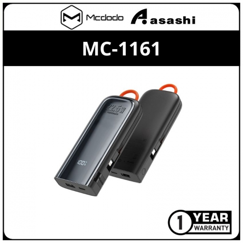 Mcdodo MC-1161 Noah Series 22.5W Power Bank 10000mAh Built-in Cable (Lightning/Type-C)