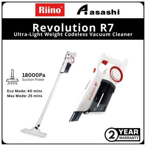 RIINO REVOLUTION R7 18KPA Ultra-Light Weight Codeless Vacuum Cleaner