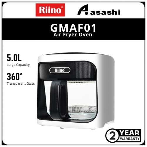 RIINO Tough Glass AI Air Fryer Oven HD (5.0L) Digital Display