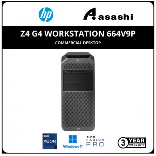 HP Z4 G4 Workstation 664V9PA-(Xeon W-2223 3.6Ghz/16GB Ram(2*8)/1TB HDD/AMD Radeon Pro W5500 8GB/DVDRW/Keyboard & Mouse/Win11 Pro/3Yrs)