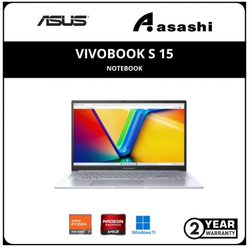 Asus Vivobook 15X Notebook- M3504Y-ABQ179WS-(AMD Ryzen 7-7730U/8GB DDR4 OB (1 Extra Slot) /1TB SSD/15.6
