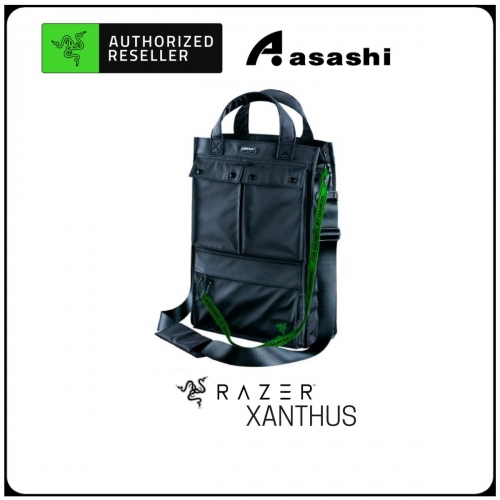 Razer Xanthus Tote Bag (Water-repellent finish, Two-way carry w/detachable shoulder strap, 3 external utility pockets)