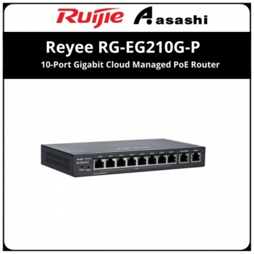 Ruijie Reyee RG-EG210G-P 10-Port Gigabit Cloud Managed PoE Router