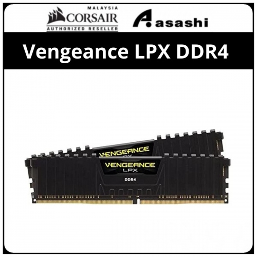 Corsair Vengeance LPX Black DDR4 8GB 3600MHz CL18 XMP Support Performance PC Ram - CMK8GX4M1D3600C18