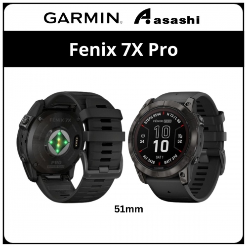 Garmin Fenix 7X Pro Sapphire Solar GPS Watch - Grey Ti