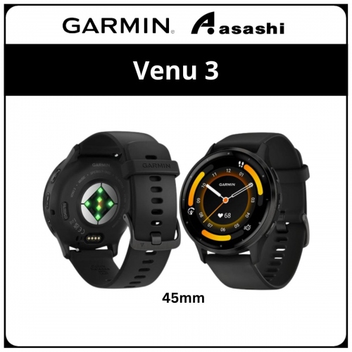 Garmin Venu 3 Wellness, Fitness and Lifestyle Watch - Black