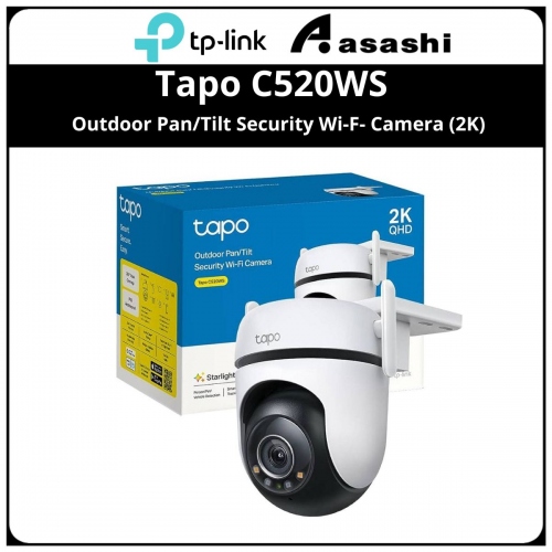 Tp-Link Tapo C520WS Outdoor Pan/Tilt Security Wi-F- Camera (2K)