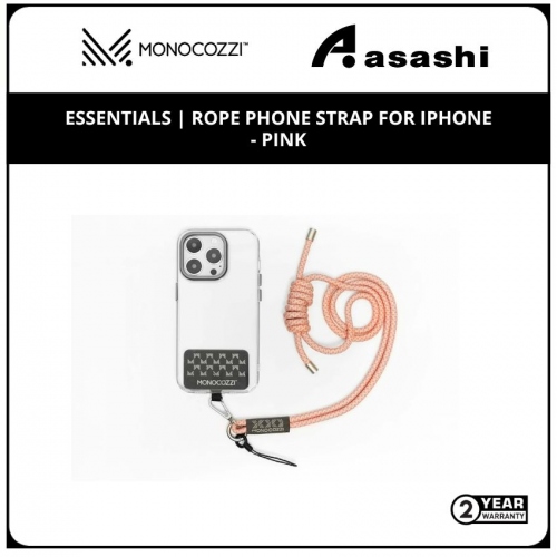 Monocozzi Essentials | Rope Phone Strap For Iphone - Pink