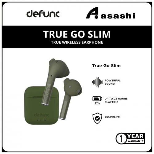 Defunc TRUE GO SLIM True Wireless Earphone - Green (1 yrs Limited Hardware Warranty)
