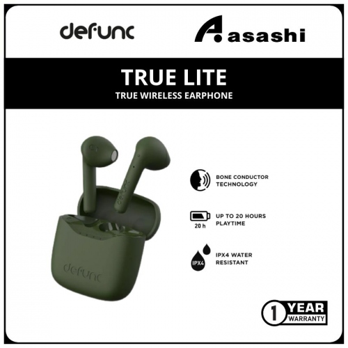 Defunc TRUE LITE True Wireless Earphone - Green (1 yrs Limited Hardware Warranty)