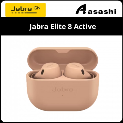 Jabra Elite 8 Active True Wireless Earbud - Caramel (2 yrs Limited Hardware Warranty)