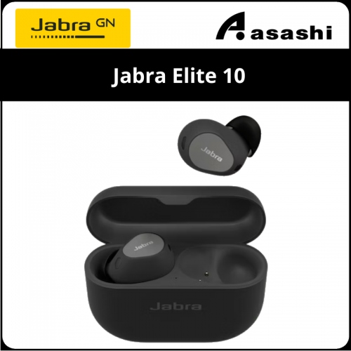 Jabra Elite 10 True Wireless Earbud -Titanium Black (2 yrs Limited Hardware Warranty)