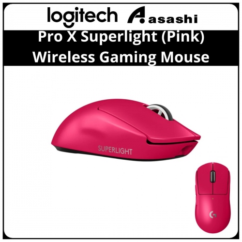 Logitech PRO X SUPERLIGHT 2 Lightspeed Wireless Gaming Mouse (910-006799) - MAGENTA