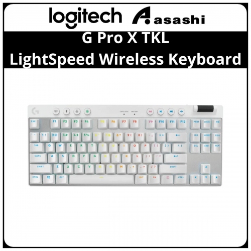 Logitech G PRO X TKL LightSpeed Wireless Bluetooth Gaming Keyboard - WHITE (Tactile)