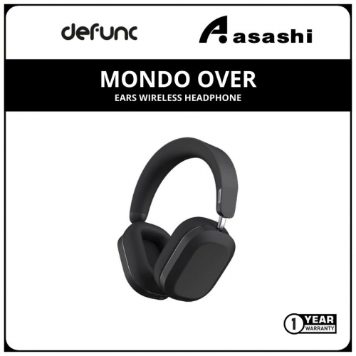 Defunc MONDO Over-Ears Wireless Headphone - Black (1 yrs Limited Hardware Warranty)