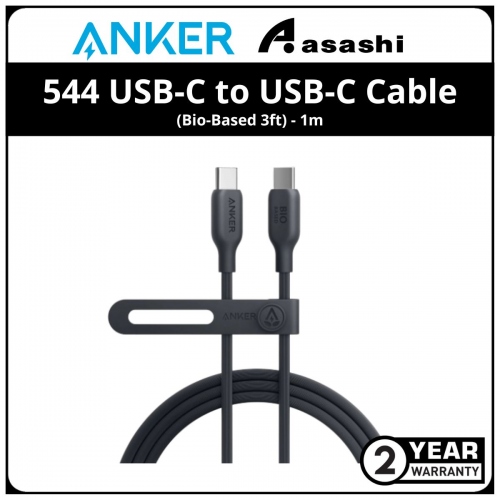 Anker 544 -3ft USB-C to USB-C Cable (Bio-Based 3ft) - Black