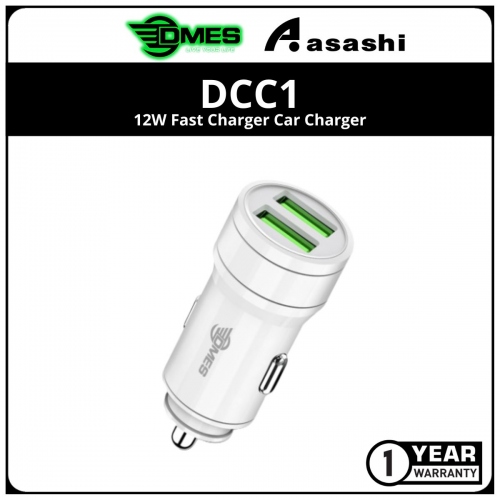 DMES DCC1 12W Fast Charger Car Charger - 1Y