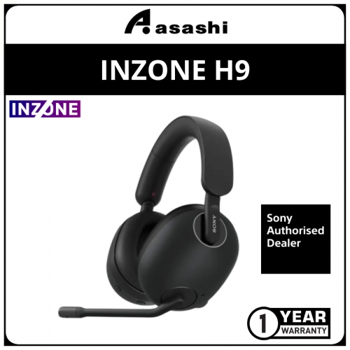 Sony INZONE H9 (Black) Wireless Noise Cancelling Gaming Headset - Compatible to PS5 (1 yrs Manufacturer Warranty)