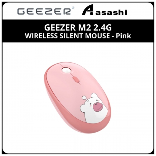 GEEZER M2 2.4G WIRELESS SILENT MOUSE - Pink
