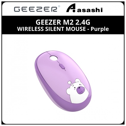 GEEZER M2 2.4G WIRELESS SILENT MOUSE - Purple