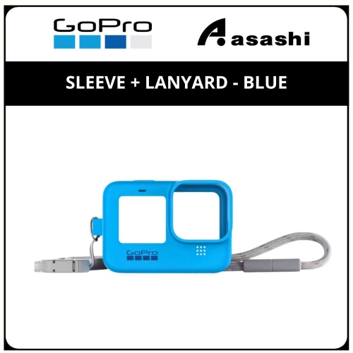 GOPRO Sleeve + Lanyard - Blue (Compatible: H9/H10/H11/H12)