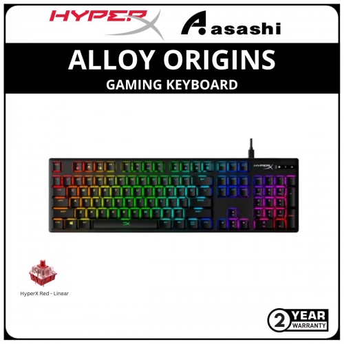 HP HyperX Alloy Origins RGB Gaming Keyboard-HyperX Red Switch-(4P4F6AA) 2 Years Warranty