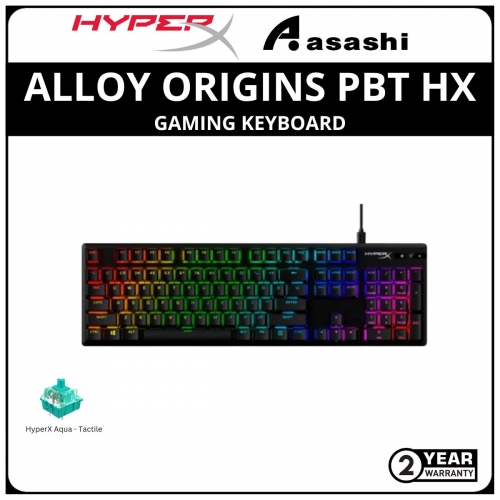 HP HyperX Alloy Origins PBT RGB Gaming Keyboard-HyperX Aqua Switch-(639N5AA) 2 Years Warranty