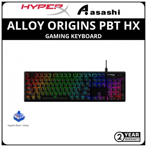 HP HyperX Alloy Origins PBT RGB Gaming Keyboard-HyperX Blue Switch-(639N4AA) 2 Years Warranty