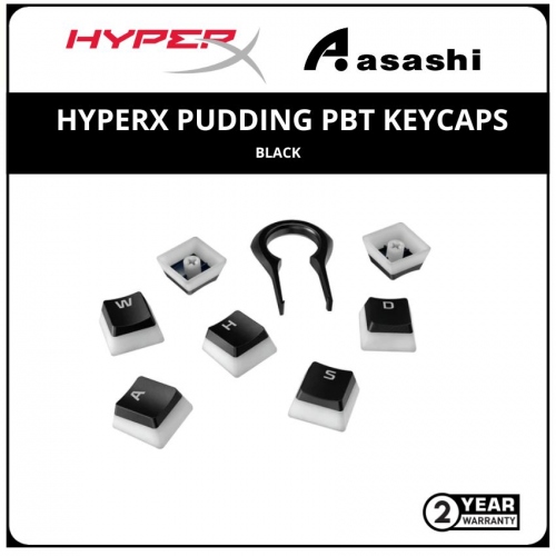 HP HyperX Pudding PBT Keycaps-Black-(4P5P4AA) 2 Years Warranty