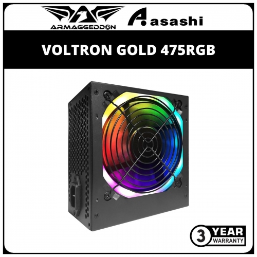 Armaggeddon Voltron Gold 475 RGB 475W Power Supply (3 Years Warranty)