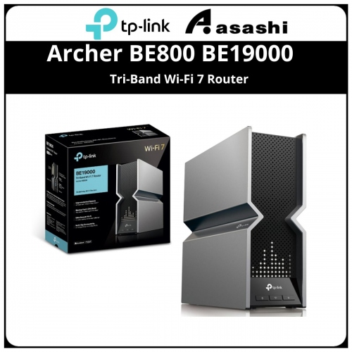 TP-Link Archer BE800 BE19000 Tri-Band Wi-Fi 7 Router
